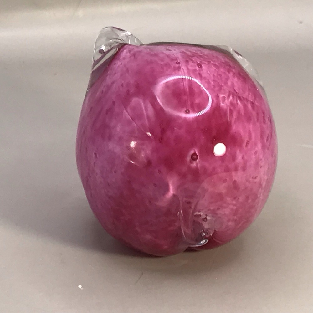 Hand Blown Glass Pink Pig Hobby Lobby Paperweight - Picture 6 of 8